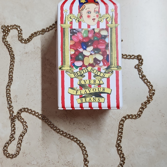 Bertie Bott's Every Flavour Beans Bag with Gold Chain - Picture 1 of 5